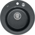 Quadron Morgan graniteq mosogató 51x51 cm fekete HB8301U8-BS_P2O (HB8301U8BSP2O)