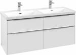Villeroy & Boch Subway 3.0 szekrény 127.2x46.2x57.6 cm mosdókagyló alá akasztható fehér C568L0VF (C568L0VF)