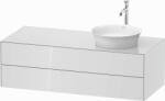 Duravit White Tulip szekrény 130x55x40.8 cm mosdókagyló alá akasztható fehér WT4987R8585