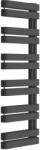 Excellent Meteor Side fürdőszoba radiátor íves 111x50 cm fekete GREX. MES111. BL (GREXMES111BL)