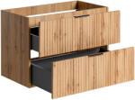 Comad Adel Oak szekrény 80x46x57 cm mosdókagyló alá akasztható tölgy ADEL OAK 82-80-B-2S (ADELOAK8280B2S)
