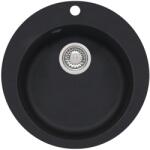 Alveus Boogie gránit mosogató 50.5x50.5 cm fekete 9811091 (9811091)