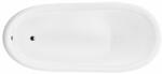 Besco Otylia térben álló kád 170x77 cm ovális fehér #WKO-170W+CZ (#WKO170WCZ)