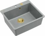 Quadron Morgan graniteq mosogató 56.5x49.5 cm szürke/grafit/onix HB8304U5-FM_G1_P2O