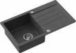 Quadron Johnny graniteq mosogató 77x44 cm fekete HCQJ7744CZK (HCQJ7744CZK)