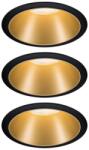 Paulmann Cole Coin beépített lámpa 3x6.5 W fekete-arany 93404 (93404)