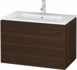 Duravit L-Cube szekrény 82x48.1x55 cm mosdókagyló alá akasztható dió LC624106969