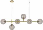 Light Prestige Alisa függőlámpa 6x40 W átlátszó-arany LP-005/6PTR
