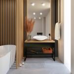 Baltica Design Trine konzol 100x40x75 cm fekete-tölgy 5904107906331 (5904107906331)