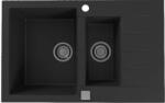 Alveus Cadit gránit mosogató 79x50 cm fekete 1131361 (1131361)
