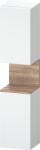 Duravit Qatego szekrény 40x36x176 cm oldalra akasztható fehér-fa QA1346L55180010