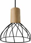 Light Prestige Moderno függőlámpa 1x50 W fekete-fa LP-1221/1PSBK