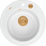 Quadron Morgan graniteq mosogató 51x51 cm fehér HB8301U1-C1_P2O (HB8301U1C1P2O)