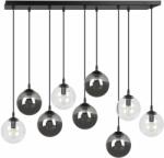 Emibig Cosmo függőlámpa x10 W fekete-átlátszó-grafit 714/9M2