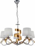 Candellux Denis függőlámpa 5x40 W króm-arany 35-23445