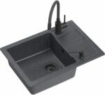 Quadron Ready Smart mosogató csapteleppel és adagolóval fekete/fekete TQ6244RSBLM (TQ6244RSBLM)