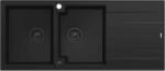 Quadron Evan graniteq mosogató 116x50 cm fekete HQE11650U7_BLM_P2O