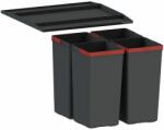 Franke EasySort hulladéktartály 30 l fekete-piros 121.0494. 191 (1210494191)