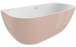 Polimat Risa fal mellé szerelhető fűrdőkád 160x80 cm ovális kétszínű 00480 (00480)