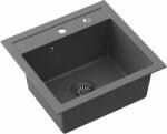 Quadron Johnny graniteq mosogató 50x47 cm szürke/grafit/onix HCQJ5047SZK (HCQJ5047SZK)