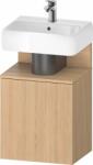 Duravit Qatego szekrény 44x35x64.5 cm mosdókagyló alá akasztható tölgy QA4076L30300000