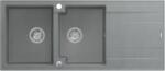 Quadron Evan graniteq mosogató 116x50 cm szürke/grafit/onix HQE11650U5_BS_P2O (HQE11650U5BSP2O)