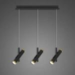 Altavola Design Lunette függőlámpa 6x3 W fekete-arany LA062/CL3_black
