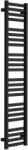 Excellent Horos fürdőszoba radiátor íves 146x35 cm fekete GREX. HO146.35. BL (GREXHO14635BL)