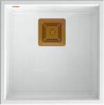 Quadron David graniteq mosogató 42x42 cm fehér HQD4242U1-C1