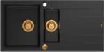 Quadron Evan graniteq mosogató 100x50 cm fekete HQE510050U7_PVDC1_P2O
