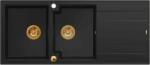 Quadron Evan graniteq mosogató 116x50 cm fekete HQE11650U7_PVDC1_P2O