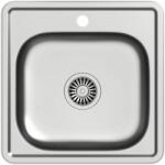 Quadron Joe 110 acél mosogató szifonnal 48x48 cm HD110LEN4848