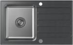 Quadron Kenneth gránit és acél mosogató 78x48 cm fekete FUS_K7848CZ (FUSK7848CZ)