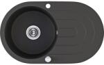 Laveo Dafne gránit mosogató 78x47 cm fekete SBD781T (SBD781T)