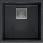 Quadron David graniteq mosogató 42x42 cm fekete HQD4242U8-BS