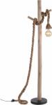 Neuhaus Lighting Group Rope állólámpa 1x40 W fekete-fa-barna 15484-18