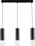 Light Prestige Manacor függőlámpa 3x50 W fekete-átlátszó LP-232/3LBK