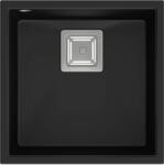 Quadron David graniteq mosogató 42x42 cm fekete HQD4242U7-BS