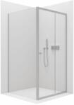Cerano Varone, zuhanykabin tolóajtóval 130 (ajtó) x 90 (fal) x 195 cm, 6mm átlátszó üveg, króm profil, CER-CER-DY505-13090 (CER-CER-DY505-13090)