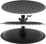 Erga Erga, SLIM zuhanyfej 25 cm átmérővel, matt fekete, ERG-YKA-BP. BRG25-BLK (ERG-YKA-BP.BRG25-BLK)