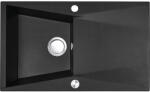 Laveo Grenada, 1 kamrás gránit mosogató 780x480x204 mm, fekete, LAV-SBG_711T (LAV-SBG_711T)