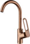 Laveo Tierra, mosogató csaptelep U alakú kifolyóval h-355, réz matt, LAV-BAJ_868D (LAV-BAJ_868D)