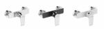 Laveo Largo, fali zuhanycsaptelep 150mm, króm-fehér, LAV-BAH_640D (LAV-BAH_640D)