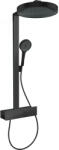 Hansgrohe Rainfinity, Showerpipe 360 1jet ShowerTablet 350 termosztáttal, fekete matt, HAN-26853670 (HAN-26853670)