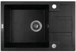 Laveo Barbados, 1 kamrás gránit mosogató 650x440x215 mm, fekete pettyes, LAV-SBB_713T (LAV-SBB_713T)