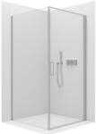 Cerano Porte, 1 szárnyas zuhanykabin 80x70 cm, 8 mm átlátszó üveg, króm profil, CER-CER-413543 (CER-CER-413543)