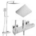 Erga Goba, zuhanygarnitúra termosztatikus csapteleppel és esőfejjel 25x25 cm, króm, ERG-YKA-BP. GOBA-THERM-25-CHR (ERG-YKA-BP.GOBA-THERM-25-CHR)