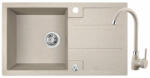 Laveo Barbados, 1 kamrás gránit mosogató 760x440x194 mm, bézs, LAV-SBBA411T (LAV-SBBA411T)