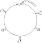 Evolution Group - Pavona Evolution Group Brățară de argint cu cristale Swarovski alb inima 33110.1