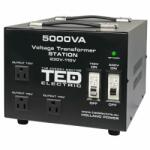 TED Electric Transformator 230-220V la 110-115V 5000VA/4000W cu carcasa TED000255 (A0112280)